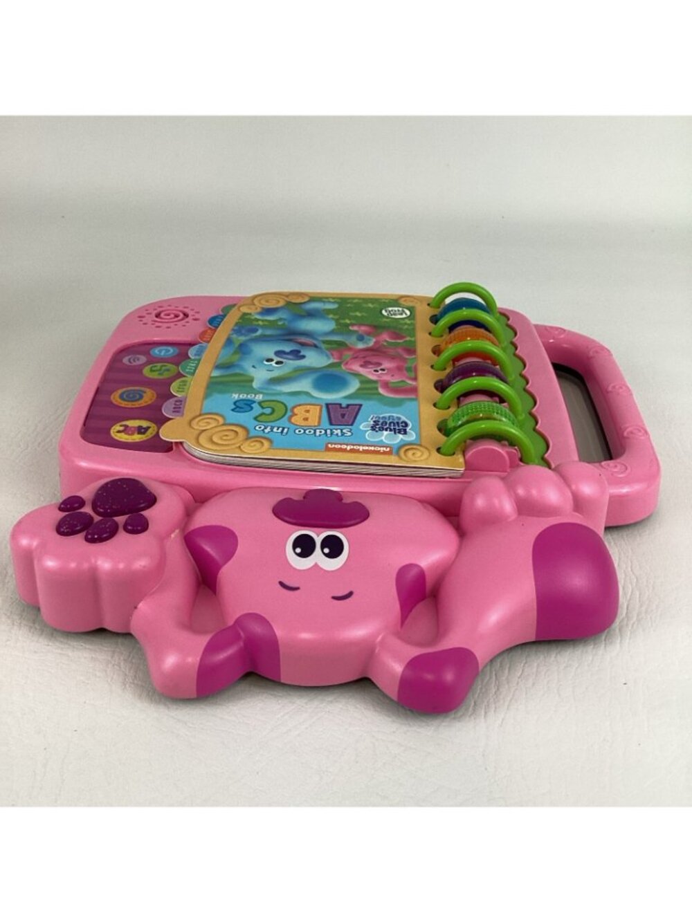 Magenta Plush Bundle Leap Frog Blue's Clues Skidoo Into ABC's Electronic Book - Picture 7 of 13